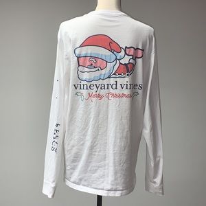 Vineyard Vines Merry Christmas Long Sleeve Shirt Medium